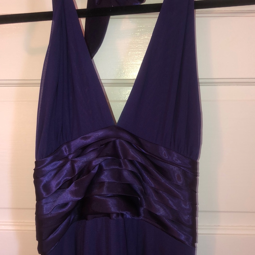 Purple halter dress